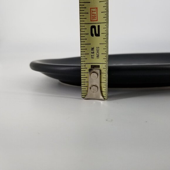 Rae Dunn Magenta Happy Halloween Dancing Skeletons Oval Plate Dish Black Small - Picture 9 of 9